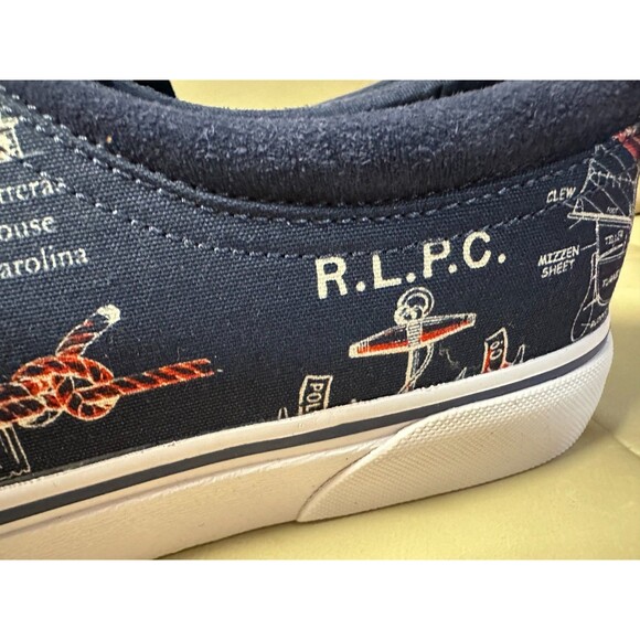 NWOB POLO RALPH LAUREN MEN'S shoes 14 Faxon X graphics Canvas Sneaker - Picture 8 of 12